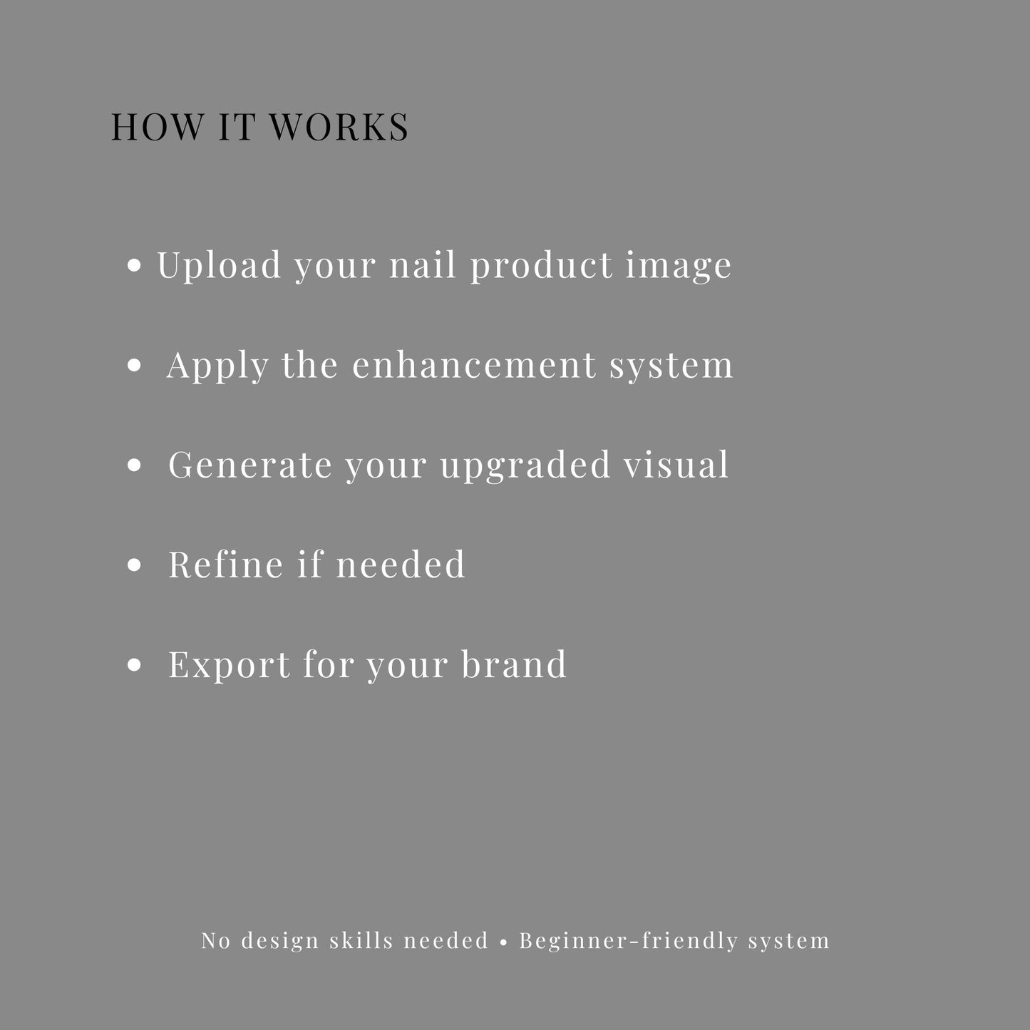 Press-On Nail Content Enhancement System