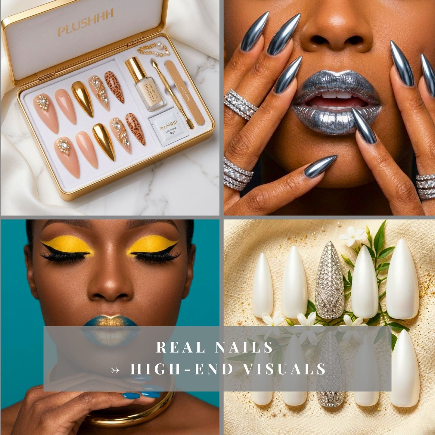 Press-On Nail Content Enhancement System