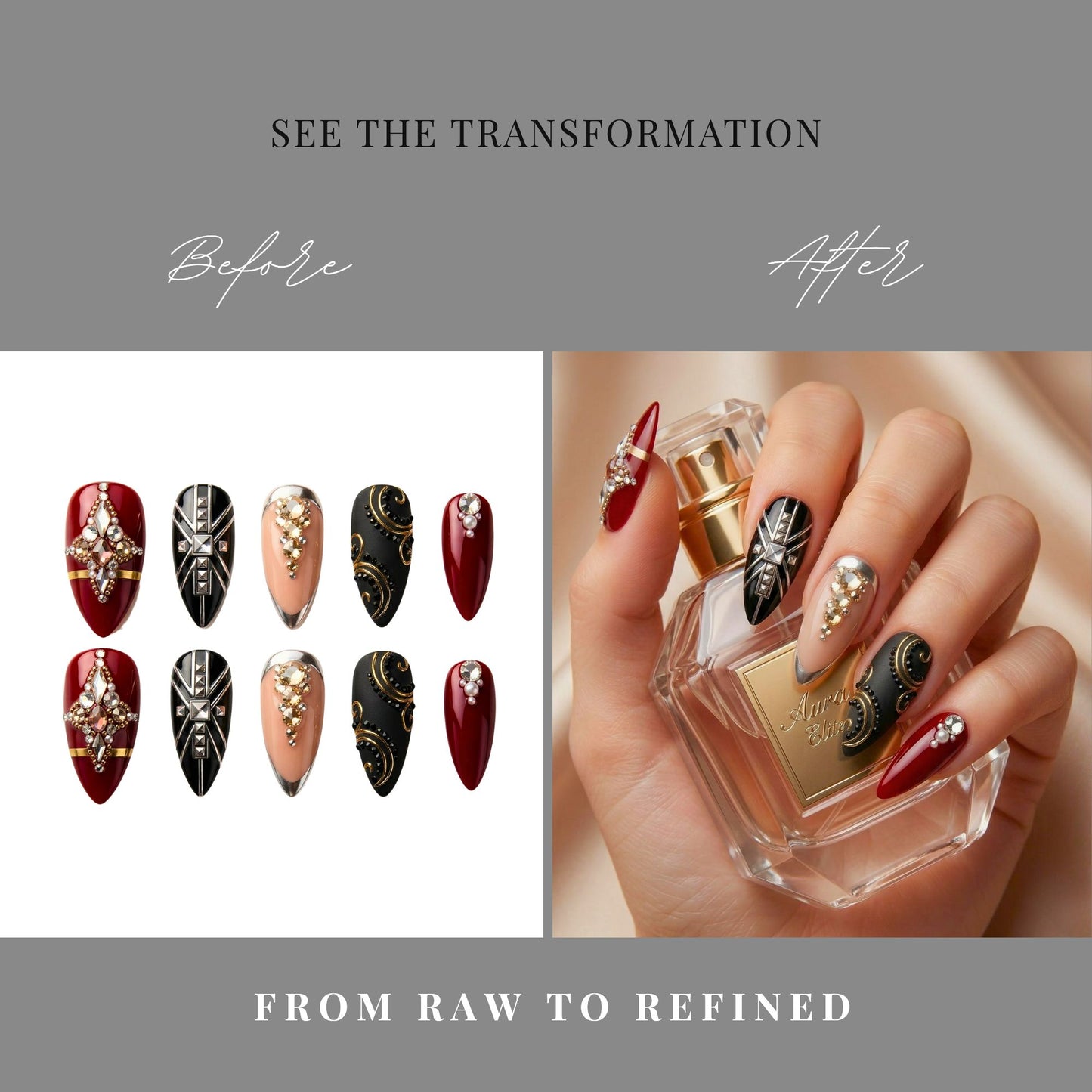Press-On Nail Content Enhancement System
