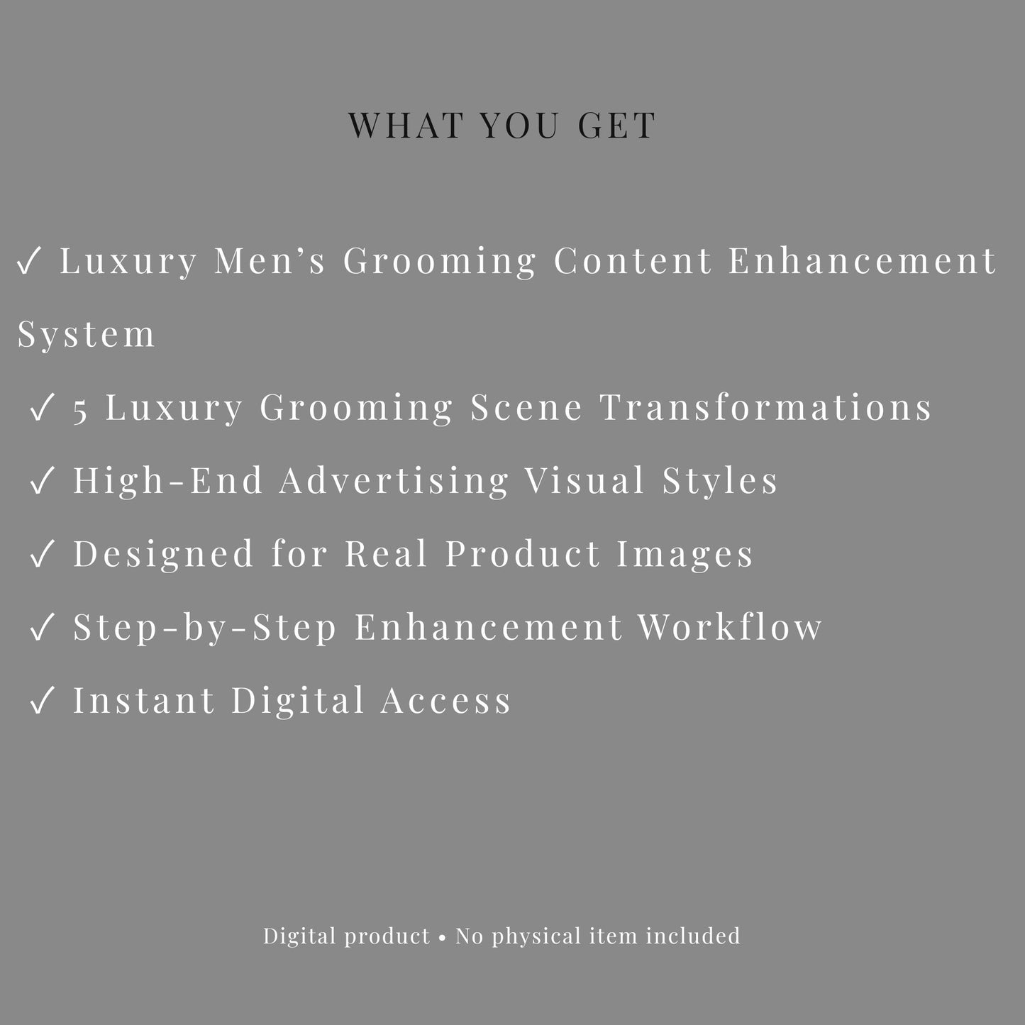 Luxury Men’s Grooming Content Enhancement System