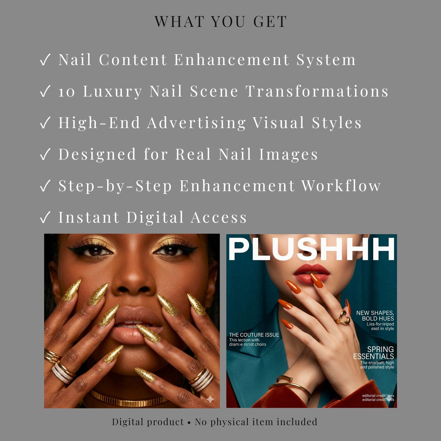 Press-On Nail Content Enhancement System